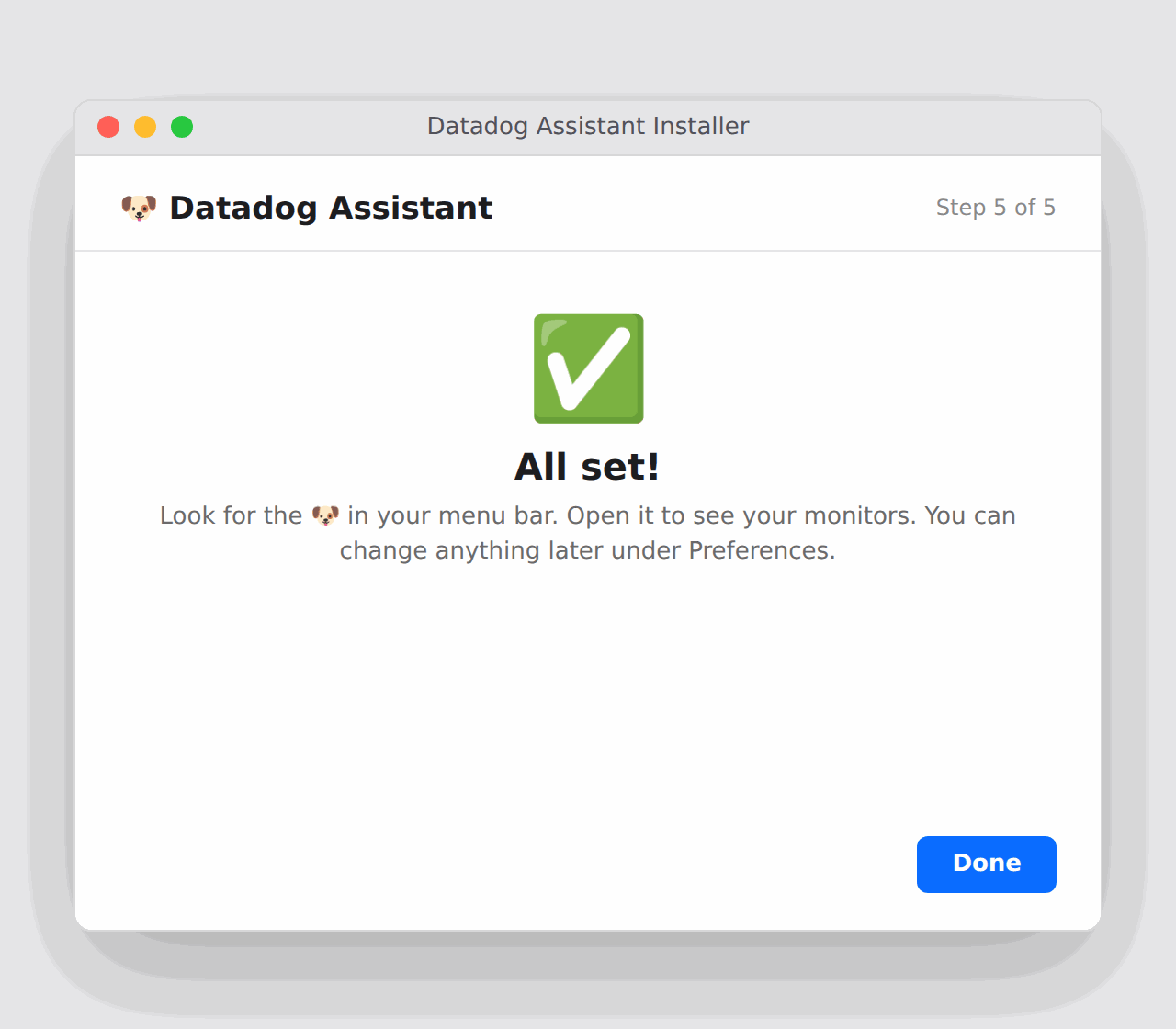Installer all set screen